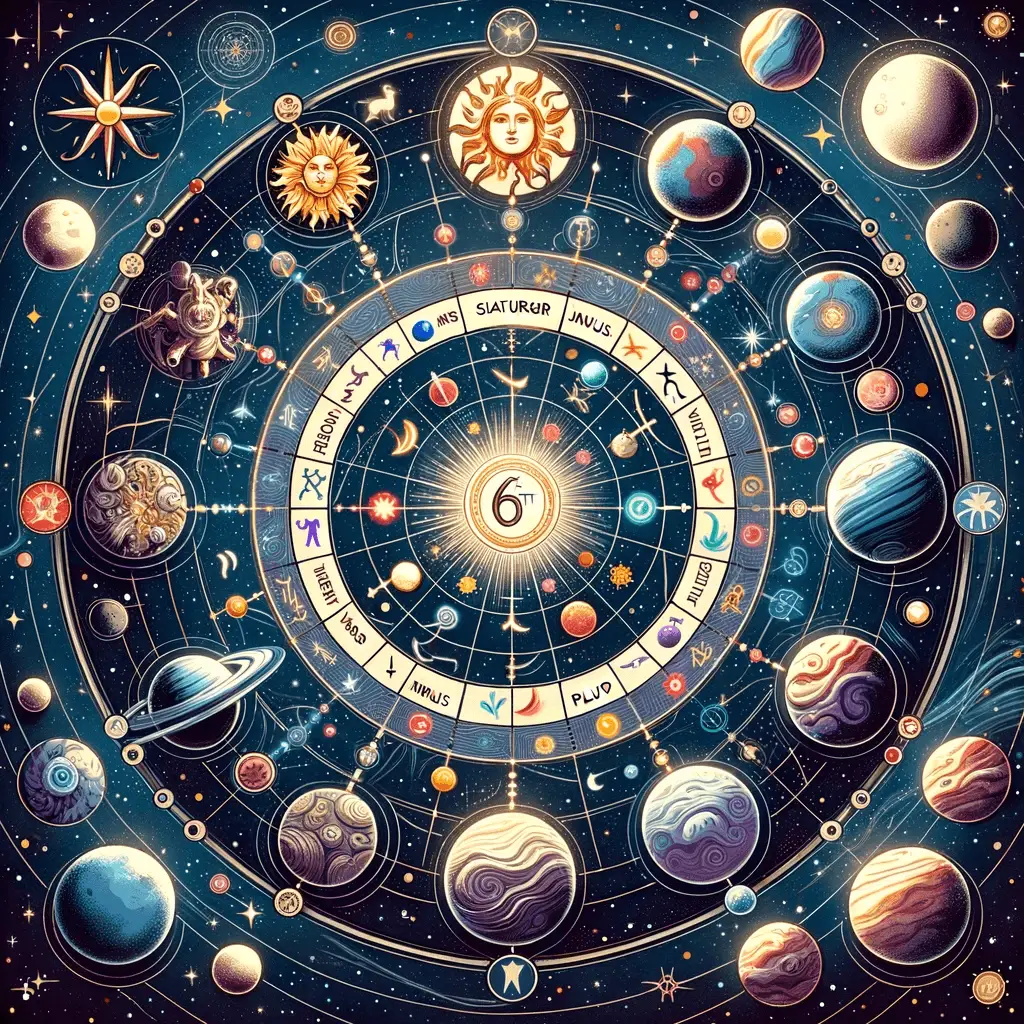 a influencia dos planetas na casa 6 da astrologia