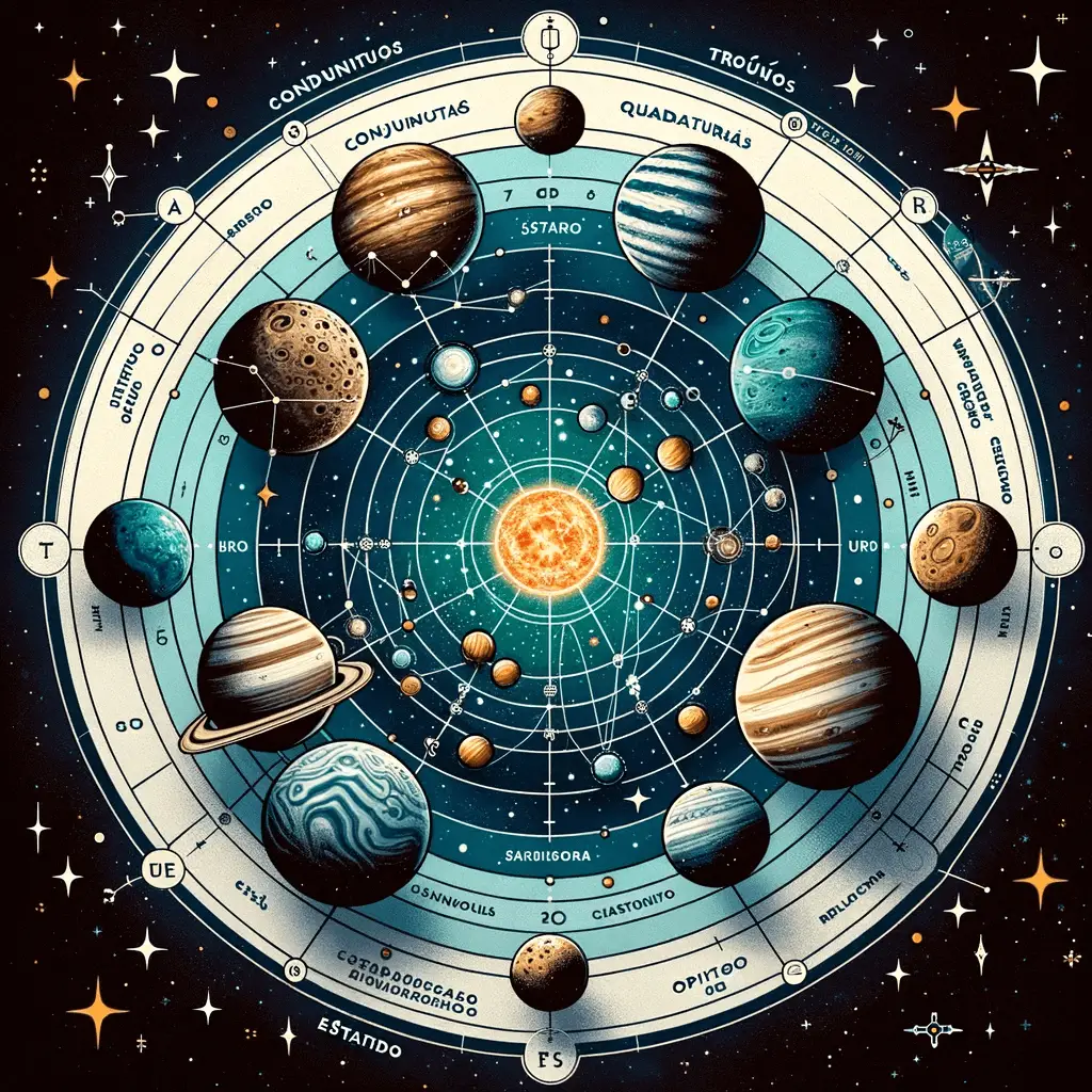 aspectos de urano na astrologia com outros planetas