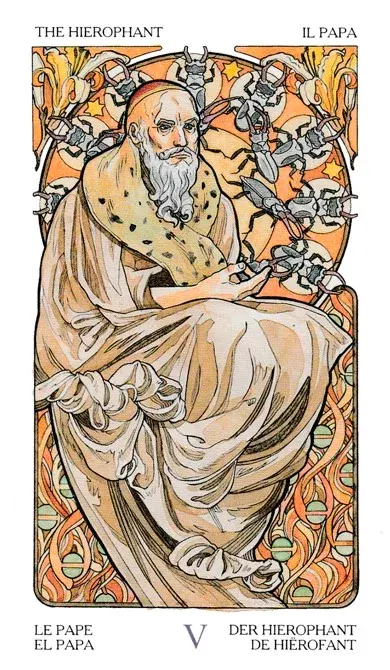 El significado de la carta "El Hierofante o El Papa" en el Tarot