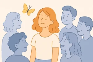 como você se sente em grupos