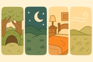 qual ambiente te acalma mais